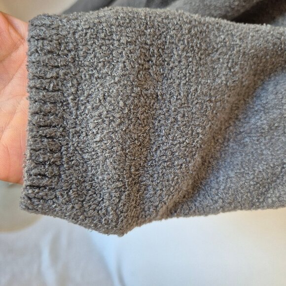 Barefoot Dreams Bamboo Chic Lite Knit Drap Wrap Open Cardigan Dark Grey Sz.L/XL - Picture 6 of 13